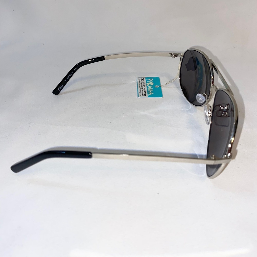 Piranha Urban Aviator Sunglasses Silver Mirror Lens 100‎ UVA UVB Protection - Picture 4 of 8